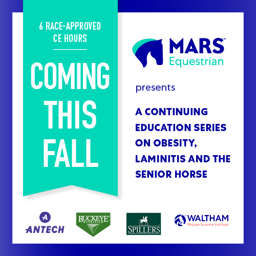 Registration now open for MARS EQUESTRIAN™ Equine Veterinary Continuing Education Series in the